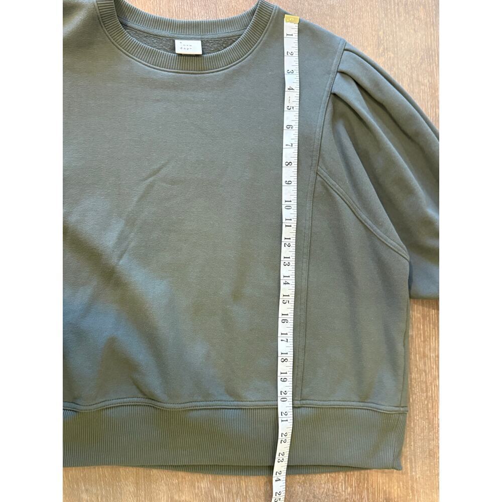 A NEW DAY Olive Puff Long sleeve Top Shirt Women size XL - Picture 10 of 10
